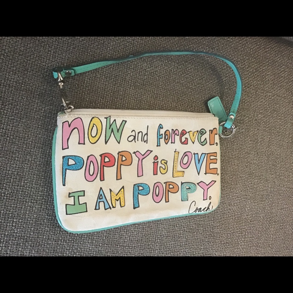 Vintage Coach Poppy collection wristlet - Picture 3 of 5